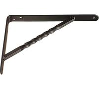 Amig - Staffa per mensole a muro | Supporti per Mensole | Reggimensola | Staffe per mensole in Acciaio | Colore: Nero | Dimensioni: 200 x 150 | Peso max: 225 kg