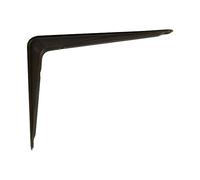 Amig - Staffa per mensole a muro | Supporti per Mensole | Reggimensola | Staffe per mensole in Acciaio | Colore: Nero | Dimensioni: 200 x 150 | Peso max: 40 kg