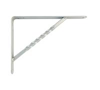 Amig - Staffa per Mensole a Muro | Supporti Robusti in Acciaio | Installazione Facile | Ideale per Casa e Ufficio | Peso max 225 kg, Grigio Metallico, 250 x 200 mm, Lega di Acciaio