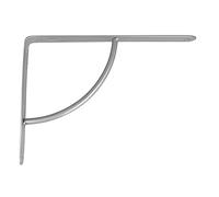 Amig - Staffe per Mensole in Metallo | Supporto Robusto fino a 90 kg | Design Moderno e Funzionale | Ideale per Cucina, Bagno, Camera, Ufficio | Installazione Facile, Grigio Metallico, 250 x 200 mm