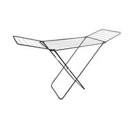 Amig - Stendibiancheria pieghevole con ali Mod. Aeria ZenRack - Acciaio resistente - Stendino per biancheria - Facile da montare e piegare - 18 m di spazio di stenditura - 180x55x95 cm - Colore nero