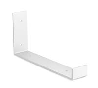 Amig - Supporto a L per Mensole Industriali - 103 × 261 × 40 mm - Acciaio Bianco - Supporto da Parete - Design Funzionale e Resistente - Ideale per Mensole da Parete