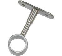 Amig - Supporto Centrale per Tubi da Armadio | Fissaggio per Barre dell’Armadio Guardaroba | Ideale per Appendere e Organizzare Abiti | Zama | Ø19 x 62 mm | Bianco