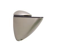 Amig - Supporto da parete per ripiani e ripiani, apertura massima 10 mm, materiale zamak, finitura nichel spazzolato, supporto pellicano