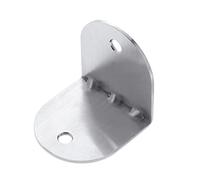 amig - Supporto da parete per tubi in pareti | Ø 65 x 26 mm | Ideale per bagni pubblici e tavole in legno | acciaio inox 18/8 argento opaco