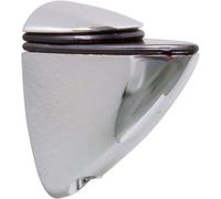 Amig - Supporto Pellicano per Mensole - Supporto da Parete per Ripiani - Regolabile - Materiale: Zamak - Finitura: Argentata - Apertura Massima: 40 mm