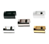 Amig - Supporto per Mensola | Apertura massima di 10 mm | Set da 2 Pezzi | Per Ripiani e Mensole su Pareti o Armadi | Zamak Plateato