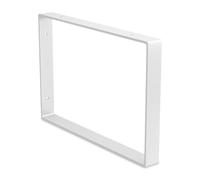 Amig - Supporto Rettangolare per Mensole Industriali - 211 × 311 × 30 mm - Acciaio Bianco - Supporto da Parete - Design Funzionale e Resistente - Ideale per Mensole da Parete