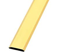 Amig Tappezzeria per Pavimento, 720 mm x 34 mm, striscia di transizione liscia e con fissaggio adesivo, copri giunti di legno, parquet, pedale, marmo e piastrelle, ottone dorato