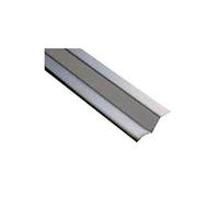 Amig - Tappezzeria per pavimento - 985 mm x 40 mm - Striscia di transizione su gradino e con fissaggio adesivo - Copri incasso per giunzioni - Acciaio inossidabile 18/8 argento opaco