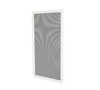 Amig - Zanzariera Scorrevole per Finestre | Alluminio Bianco e Rete in Fibra di Vetro Grigia | Regolabile e Tagliabile | Installazione Rapida sul Profilo della Finestra | 70 x 130 cm