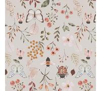 AMIGO Carta da parati Autoadesiva Gialla con Fiori e Farfalle per Bagni,Soggiorni e Camere da letto 44x300cm