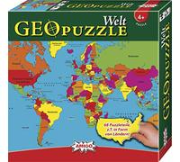 Amigo Gioco + tempo libero GEO 507 381 - GeoPuzzle - Mondo, 36 mesi +