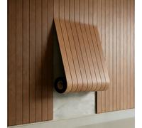 AMIGO Pannelli in Legno Impiallacciato Autoadesivi,1,2 m²-1 pezzo 300 x 40 x 0,3 cm Pannelli murali 3D effetto legno, Soggiorno, Ufficio, Rovere Scuro