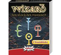 AMIGO Spiel + Freizeit 06902 Wizard - Blocco di ricambio per gioco di carte (2 pezzi)