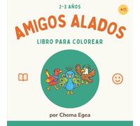 Amigos Alados: Libro de colorear con aves y mariposas fáciles para niños pequeños
