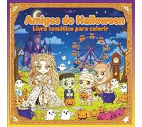 Amigos do Halloween: Livro temático para colorir (versão português)