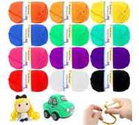 Amigurumi, set di filati per maglieria a mano, 12 colori di lana acrilica, per uncinetti, artigianato, artigianato, 13 g/25 m