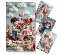 Amigurumi Tarocchi: Tarocchi d'amore carte, Anime Gemelle, Nuovo amore Tarocchi per Principianti con significati, facile e intuitivo, Guida e video Corso regalo 5 lingue, Oracolo delle Anime Gemelle
