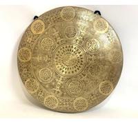 Amilav Collections 24" Flower of life Geometry Gong - Tibetan Gongs from Nepal - Large gong