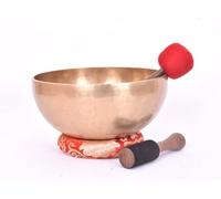Amilav Collections Grande campana tibetana martellata a mano, ideale per meditazione, yoga, bagno sonoro, consapevolezza, relax