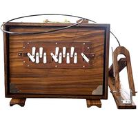 Amilav Collections Scatola Shruti da 40,6 cm, scatola Shruti in puro legno di teak, strumento musicale, scatola Shruti a 13 chiavi con borsa per il trasporto
