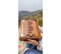 Amilav Collections Shruti Box con 13 note Tuned 432 Hertz Borsa per il trasporto imbottita realizzata in legno di teak