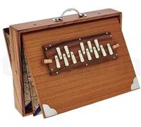 Amilav Collections Shruti Box da 40,6 cm, in legno massello di teak Sur Peti con borsa, grande scatola Shruti con borsa per il trasporto e sintonizzata a 440hz