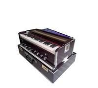 Amilav Collections Strumento Armonio pieghevole, 9 tappi, colore palissandro, 3 1/2 ottava, accoppiatore, strumento musicale indiano