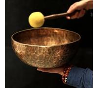 Amilav Collections Tiger Antique Singing Bowl, 12inch Big, Tibetan Healing and Meditation, Therapy