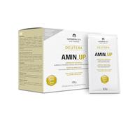 Amin up supplemento nutrizionale a base di aminoacidi essenziali con vitamine B1 e B6, per disfagia, gusto agrumi, 20 bustine da 6,5g