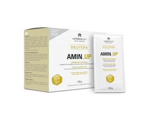 Amin up supplemento nutrizionale a base di aminoacidi essenziali con vitamine B1 e B6, per disfagia, gusto agrumi, 20 bustine da 6,5g