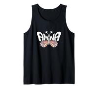 Amina Butterfly - Personalizzato Carino Nome Word Art Canotta