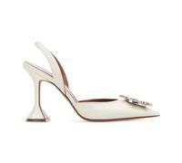 Amina Muaddi - Begum Sling 95 - - Shoes - Donna - Bianco - 40 EU