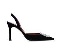 Amina Muaddi - Camelia Sling 90 - - Shoes - Donna - Blu - 38 EU