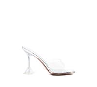 Amina Muaddi - Lupita Glass 95 Mule - - Shoes - Donna - Grigio - 38 1/2 EU