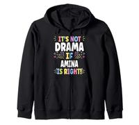 Amina Personalized Women's Gift Custom Amina Felpa con Cappuccio