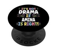 AMINA Personalized Women's Gift Custom AMINA PopSockets PopGrip Adesivo