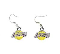aminco NBA - Orecchini pendenti con logo Los Angeles Lakers, multicolore, misura 2,5