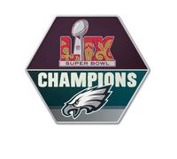 aminco Philadelphia Eagles Super Bowl 59 Champions - Spilla commemorativa esagonale, collezione NFL