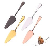 Amindz 4 Pezzi Paletta per Torta, Server per Torta in Acciaio Inox Set Taglia Torta Spatola Seghettata Affettatrice Pizza Crostata Dolci per Torta Paletta Spatola Triangolo per Pizza, Dolce e Bistecca