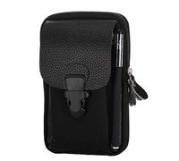 Amindz Porta Cellulare Da Cintura,Multifunzionale custodia cellulare,Porta Cellulare Da Cintura, scatola verticale della cintura del telefono cellulare, Universal Holster Mobile Phone (nero)