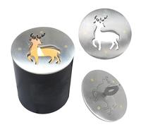 Amindz Spegni Candele in Acciacio Inox, Coperchio per Candela Moose，Strumenti per la Cura delle Candele può Spegnere in Sicurezza Gli Stoppini delle Candele per Feste, Ristoranti, Cene, Casa(Ø55mm