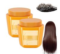 Amino Acid Essence Luxury Nourishing Hair Protein Cream, Collagen Essence Hair Mask, Amino Acid Moisturizing Repair Hair Care Conditioner, Deep Conditioner for Damaged Curly Hair (2pcs-a)