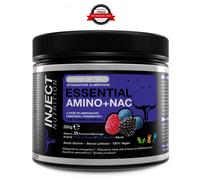 AMINOACIDI ESSENZIALI ESSENTIAL AMINO + NAC (250g) INJECT GUSTO FRUTTI DI BOSCO