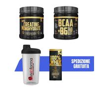 Aminoacidi Ramificati BCAA Gold's Nutrition 200 cps + Creatina 100 g + OMAGGI
