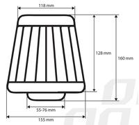AMiO 02458 Filtro aria sportivo