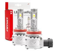 AMiO Fendinebbia a LED serie X2 H8/H9/H11/H16, bianco