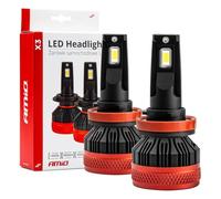 AMiO Fendinebbia a LED X3 Serie H8/H9/H11/H16 Bianco