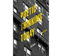 Amir Eshel Poetic Thinking Today (Copertina rigida)